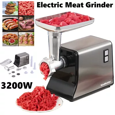 NEW 3200W Electric Meat Grinder Mincer Food Sausage Maker Filler Kitchen Machine • $71.99