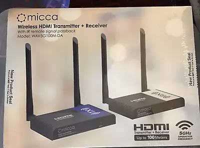 Mica Wireless HDMI  Extender Transmitter+ Receiver 1080p 330ft Line Of Site New • $99