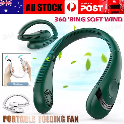 $23.88 • Buy Neck Fan Bladeless Hanging Air Cooler USB Rechargeable Portable Personal MINI