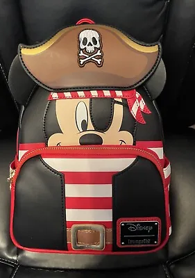 Loungefly Mini Backpack Disney Mickey Pirate • $80