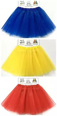 Tulle Tutu Skirt 80s Colour Women Costume Red Blue Yellow Sport Team Carnival  • $13