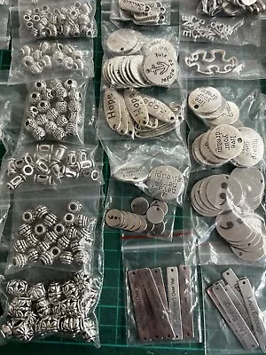 £80 • Buy Charms For Jewellery Making Joblot Bracelet Connectors Keyrings And Tags