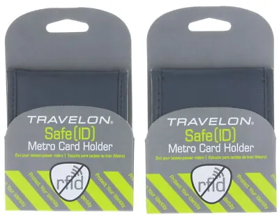 Travelon Wallet Safe ID Metro Card Holder RFID Shielding Blocker Lot Of 2 • $9.99
