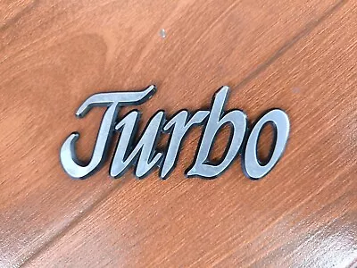 Volvo “Turbo”Vintage Trunk Emblem Badge Fit 740 760 940 960 Turbo OEM • $119.97