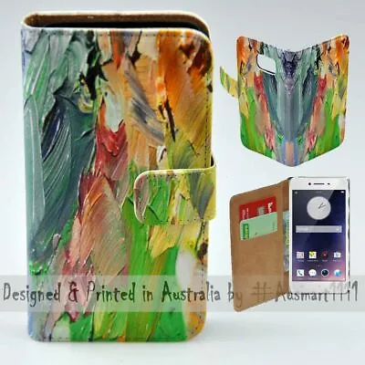 For OPPO Series - Oil Paint Theme Print Wallet Mobile Phone Case Cover  • $13.98