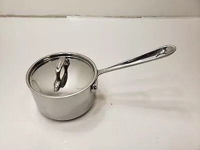 All-Clad D3 3-Ply Bonded 1.5 Qt Saucepan W/ Lid Polished Stainless Pre-Owned • $59.99