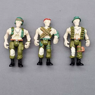 Bone Brigade Ghost Battalion Skeleton Action Figures 3.25  Vtg Army Jasman 1995 • $49.98
