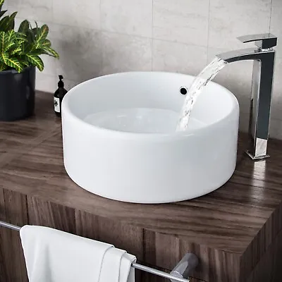 420mm Counter Top Round Basin Cloakroom Bathroom Wash Sink | Etive • £49.99