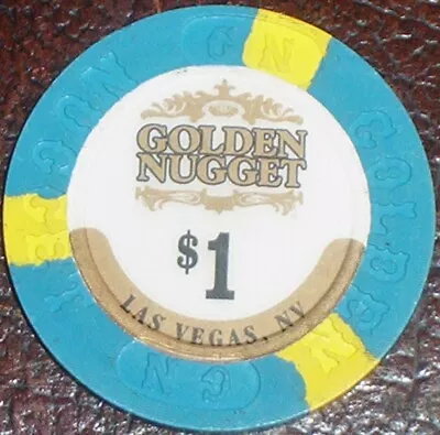 Old $1 GOLDEN NUGGET Casino Poker Chip Vintage Antique House Mold Las Vegas NV • $4.99