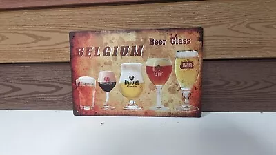 Belgium Beer Metal Wall Sign 20x30cm A4 Size • £7.95