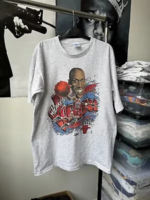 Vintage 90s Michael Jordan Chicago Bulls Salem Sportswear Graphic T-shirt L  • £129.99