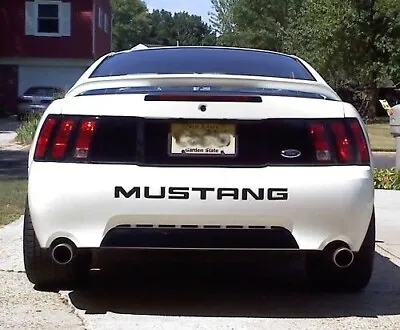 BLACK Rear Bumper Letters Inserts For Ford Mustang 1999 - 2004 ABS Plastic NEW • $19.72