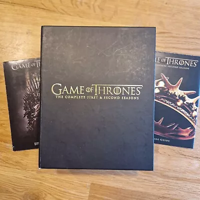 Game Of Thrones - The Complete First & Second Seasons ~ Blu Ray ~ Rare Find Box • £18.95