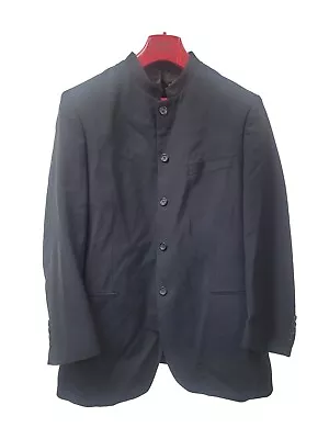 Men's Briefing Black Mandarin Collar Blazer Size 44-46  Chest • £15