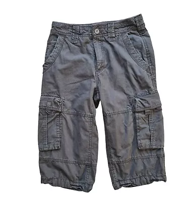 Fat Face Mens Cargo Shorts 30W Blue Black Long Heavy Military 100% Cotton  • £24.99