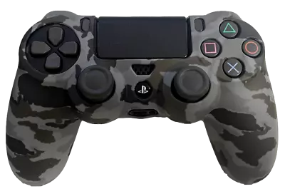$9.90 • Buy Silicone Cover For PS4 Controller Case Skin - Grey Camo