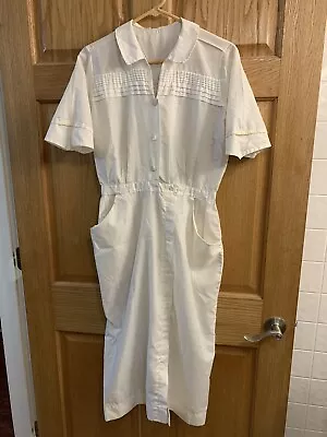 Vintage 1950’s White Nurses Nursing Dress Uniform  Womens Size 16 - Costume • $38