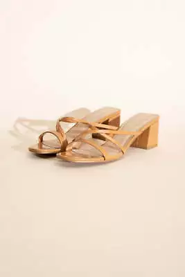 Moda Women's Crimp Mule Sandal Brown Size 7 • $23.43