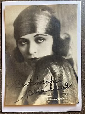 Pola Negri Vintage Photograph Silent Film Actress Facsimile Autograph • $29.99