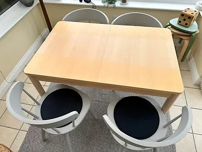 IKEA RÖNNINGE Dining Table & 4 OMTÄNKSAM Chairs • £199