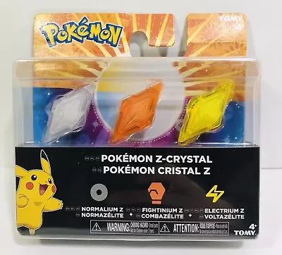 $59.99 • Buy Pokemon Z Crystals Normalium Z Frightinium Z Electrium Z 3-Pack Toy Accessory