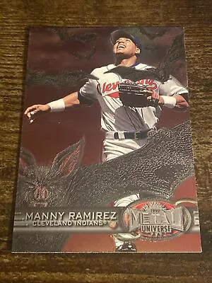 1997 Metal Universe #86 Manny Ramirez Cleveland Indians L8663* • $1.74