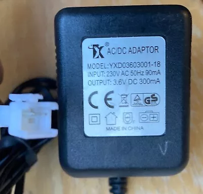 3.6v DC 300mA YXD03603001-18 Charger Power Supply Adapter • £10