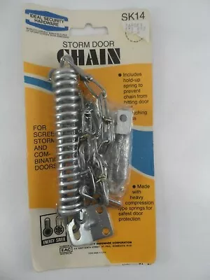 Vintage NEW Storm Screen Door Chains SK14 Ideal Security Hardware Made In USA • $11.99