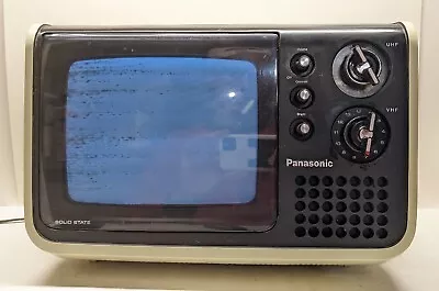 Vintage Panasonic TR-729U Retro Gaming TV Solid State Black And White • $89.99