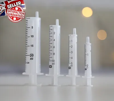 Syringes 2ml 5ml 10ml 20ml 1ml Plastipak Hypodermic Syringe Vet U-40 Sterile • £2.50