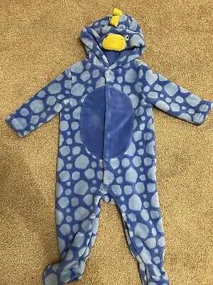 Mothercare All In One Pram Suit Snow Suit Fleece Dinosaur 9-12 Months  • £7