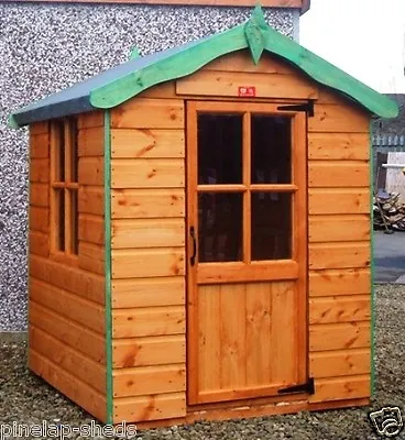 £584.79 • Buy Children's Wooden Playhouse Kids Wendy House Pinelap Outdoor Den - Fully T&G