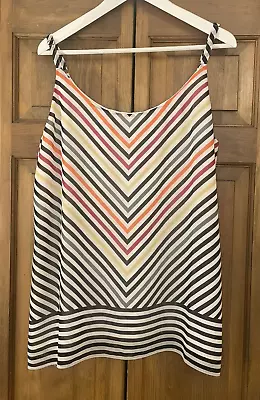 Cabi Women's Sleeveless Tank Top Shirt Stripes Multicolor Size L • $13.99