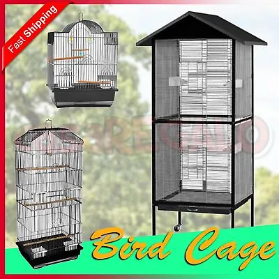 Bird Cage Pet Cages Aviary Small Large Carrier Travel Canary Cockatoo Parrot • $28.45