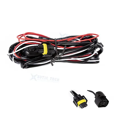 H11 H8 Relay Harness Wiring Kit W/LED ON/OFF Switch For Fog Lights HID Work Lamp • $18.99