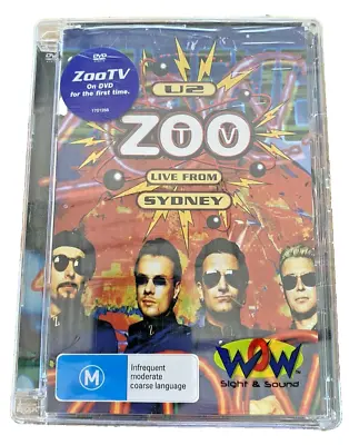 U2  ZOO TV  DVD Live From Sydney All Regions New & Sealed Music Rock Concert • $39.95