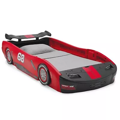 Boys Red Turbo Race Car Twin Plastic Toddler Race Car Bed Kid Child Bedroom NEW • $179.99