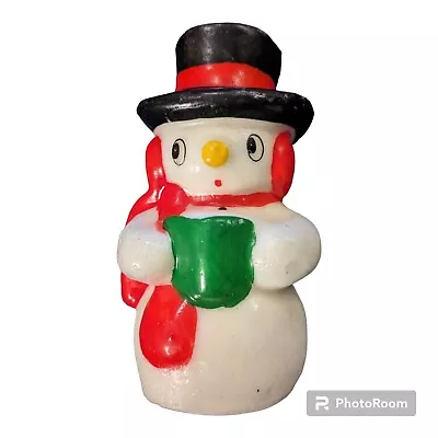 Vintage Christmas Snowman Hand Painted Paraffin Wax Candle Christmas Holiday  • $8.99