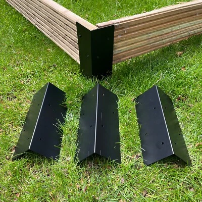 £14.99 • Buy Metal Raised Vegetable Bed Corner Brackets (Pack Of 4) For Making Garden Beds
