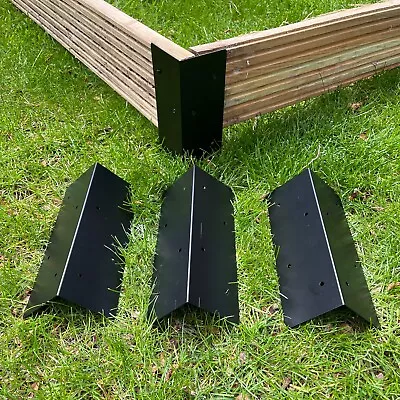 Metal Raised Vegetable Bed Corner Brackets (Pack Of 4) For Making Garden Beds • £14.99