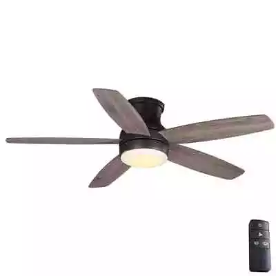 Home Decorators Ashby Park 52 In. White Color Changing LED Bronze Ceiling Fan • $118.95