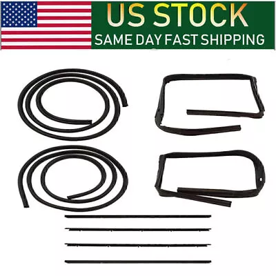 Rubber Door Weatherstrip Seal Kit Fit For 83-94 Chevy S10 Blazer GMC S-15 Jimmy • $129.99