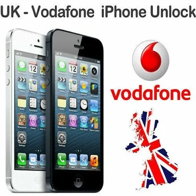 Unlock Service For IPhone 3gs 4 4s 6s 8 8Plus 7 7+ 5C 5S Vodafone UK • £0.99