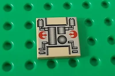 *NEW* Lego Star Wars Rebel Ship Engine Detail 2x2 Stud Tile Tan Plate  X 1  • $2.90