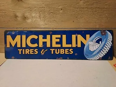 Michelin Retro Vintage Metal Sign Man Cave Garage Gift Car Signs • £6.95