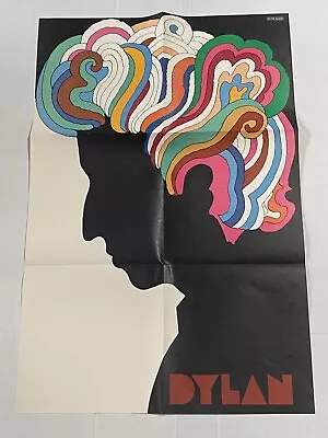 MILTON GLASER Dylan ORIGINAL 33 X22  Offset Litho FROM Bob Dylan GREATEST HITS • $299.99