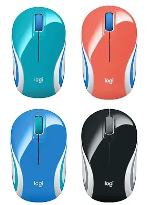 Logitech Wireless Mini Mouse M187 Pocket Sized Ultra Portable Mouse For Laptops • £15.99