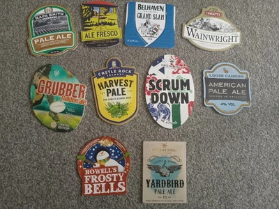 £8 • Buy 10 X Beer Pump Clips, All Flat, Fronts Only