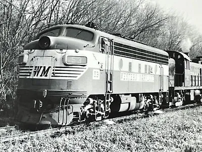 DH) Artistic Photograph 1974 Western Maryland Railroad Train Engine 53 • $14.50