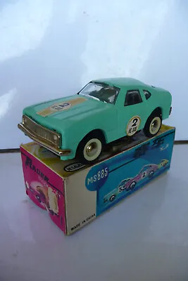 Tole Ms 885 70's Car - Sheet Metal Car Racer 70's Tin Toy Red China • $26.58